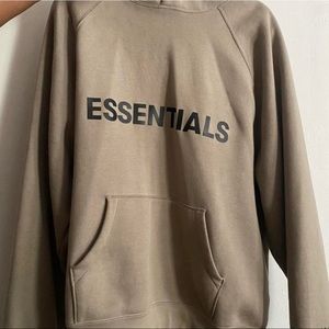 FEAR OF GOD ESSENTIALS HOODIE - MOSS